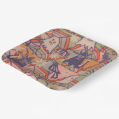 Retro Halloween Papieren Bordje (Gebogen)