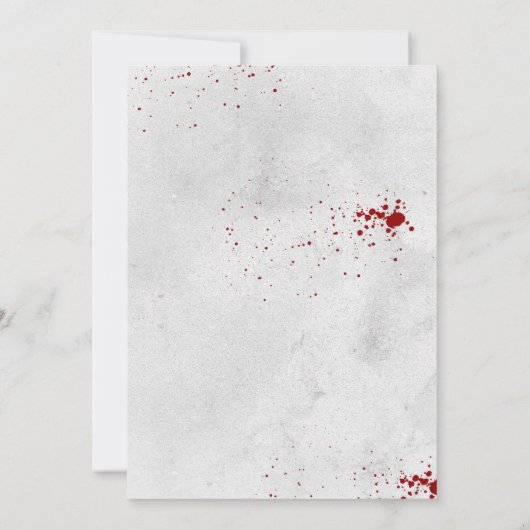 Retro Halloween Party Kaart (Achterkant)