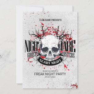 Retro Halloween Party Kaart