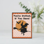 Retro Halloween Party uit de jaren '60 Kaart (Staand voorkant)