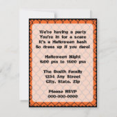 Retro Halloween Party uit de jaren '60 Kaart (Achterkant)