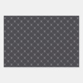 Retro  Halloween Patroon Suiker Schedel Inpakpapier Vel (Voorkant)