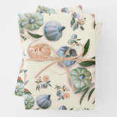 Retro Halloween Pattern Pumpkin Inpakpapier Vel (In situ)