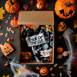 Retro Halloween Pattern Tissuepapier