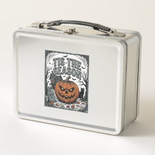 Retro Halloween Pompoen Kat Tis The Season T-shirt