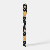 Retro Halloween pompoenen en bloemen patroon iPhone 15 Case (Rechterkant)