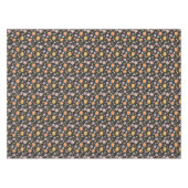Retro Halloween pompoenen en bloemen patroon Tafelkleed (Voorkant (Horizontaal))