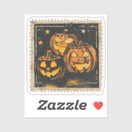 Retro Halloween Post postzegel Spooky Season Sticker