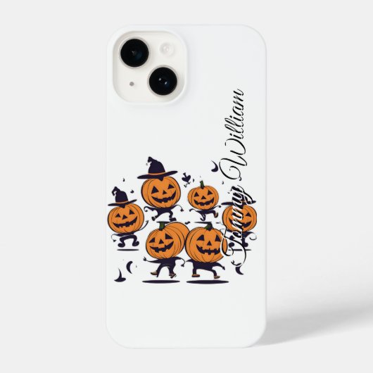 Retro Halloween Pumpkin iPhone Hoesje (Achterkant)