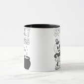 Retro Halloween Pumpkin Spooky Vibes Ghost Mok (Midden)