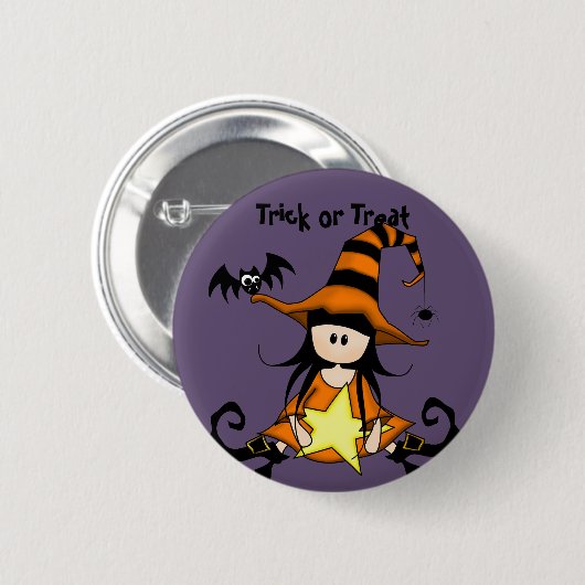 Retro Halloween Ronde Button 5,7 Cm (Voorkant /achterkant)