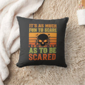 Retro Halloween Scare Skull Design_1 Kussen (Deken)