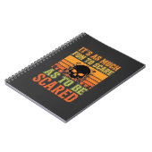 Retro Halloween Scare Skull Design_1 Notitieboek (Linkerzijde)