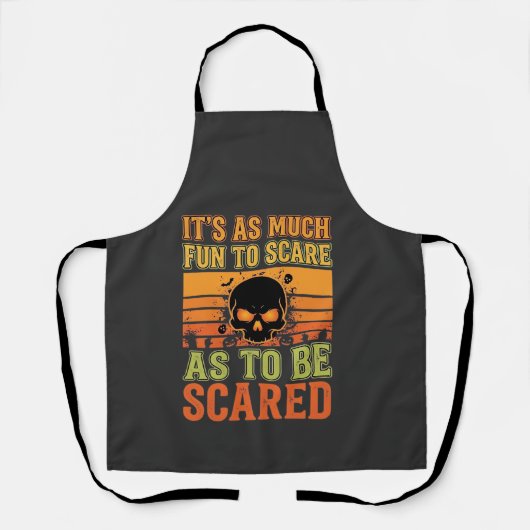 Retro Halloween Scare Skull Design_1 Schort (Voorkant)