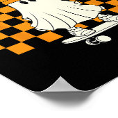 Retro Halloween Schattige Ghost Halloween Creep It Poster (Hoek)