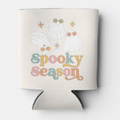 Retro Halloween Schattige Ghost Spooky Seizoen Blikjeskoeler (Voorkant)