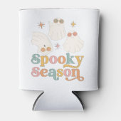 Retro Halloween Schattige Ghost Spooky Seizoen Blikjeskoeler (Voorkant)