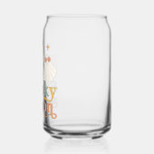 Retro Halloween Schattige Ghost Spooky Seizoen Blikvorm Glas (Links)