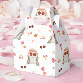 Retro Halloween Schattigee Kinder Floral Ghost Bedankdoosjes