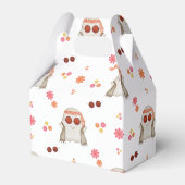 Retro Halloween Schattigee Kinder Floral Ghost Bedankdoosjes (Voorkant Zijde)