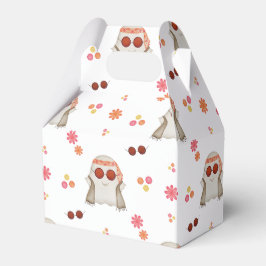 Retro Halloween Schattigee Kinder Floral Ghost Bedankdoosjes