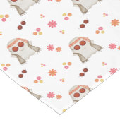 Retro Halloween Schattigee Kinder Floral Ghost Korte Tafelloper (Hoek)