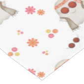 Retro Halloween Schattigee Kinder Floral Ghost Tafelkleed (Gekanteld)