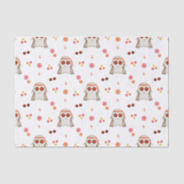 Retro Halloween Schattigee Kinder Floral Ghost Tissuepapier