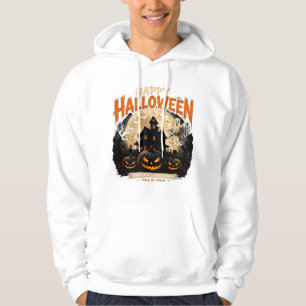 Retro Halloween Schedel Griezelenhuis T-shirt