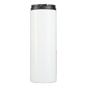 Retro Halloween schedel Sticker Thermosbeker (Achterkant)