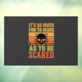 Retro Halloween Schrikkende Schedelontwerp_1 Raamsticker (Vel 3)