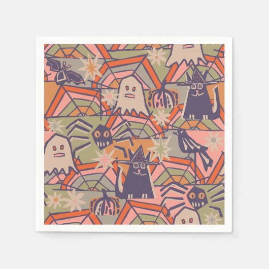 Retro Halloween Servet (Voorkant)