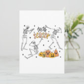 Retro Halloween Shirt, Funny Halloween Skull Bedankkaart (Staand voorkant)