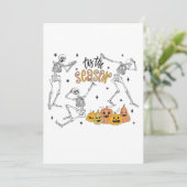 Retro Halloween Shirt, Funny Halloween Skull Kaart (Staand voorkant)