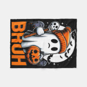 Retro Halloween Shirten Voor Mannen Vrouwen Bruh G Fleece Deken (Voorkant (Horizontaal))