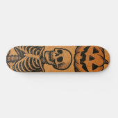 /Retro Halloween skeletten Persoonlijk Skateboard (Horizontaal)