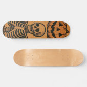 /Retro Halloween skeletten Persoonlijk Skateboard (Horizontaal)