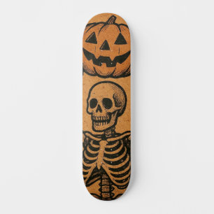 /Retro Halloween skeletten Persoonlijk Skateboard