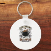 Retro Halloween Snoep Countdown Shirt Ontwerp_1 Sleutelhanger (Voorkant)