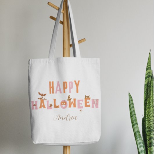 Retro Halloween Snoep Tote Bag