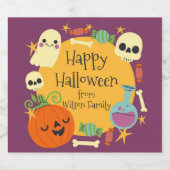 Retro Halloween Spooky Bier Etiket (Enkel label)