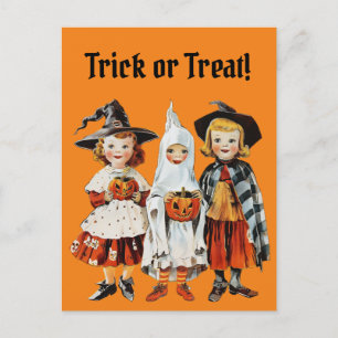 Retro Halloween Spooky Season Briefkaart