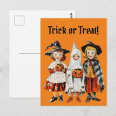Retro Halloween Spooky Season Briefkaart (Voorkant / Achterkant)