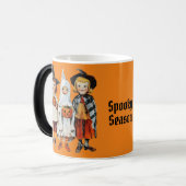 Retro Halloween Spooky Season Magische Mok (Voorkant links)