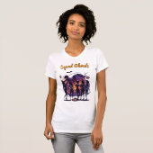 Retro Halloween Squad Ghouls Dames T-Shirt (Voorkant volledig)