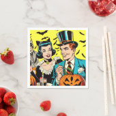 Retro Halloween strips Servet (Insitu)
