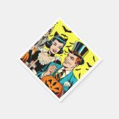 Retro Halloween strips Servet (Hoek)
