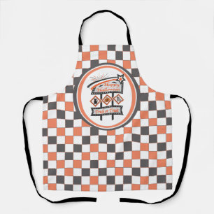 Retro Halloween Teken – Trick or treat Plaid Schort