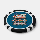 Retro Halloween Teken – Trick or treat Poker Chips (Enkel)