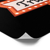 Retro  Halloween Teken – Trick or treat Poster (Hoek)